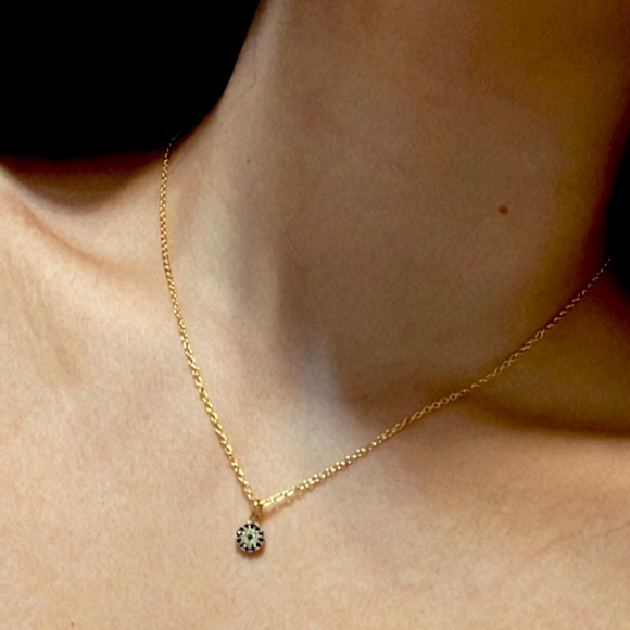 Anthropologie Jewelry Diamond Evil Eye Necklace Poshmark